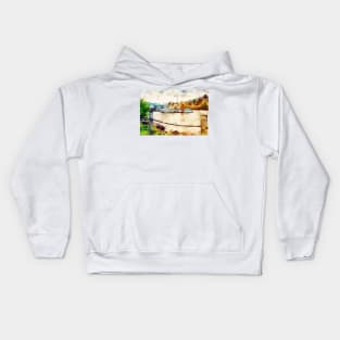 Fishing Boats at Montague PEI Kids Hoodie